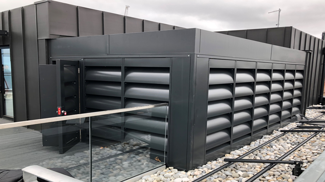 Bespoke A/C Enclosures left